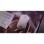 Genesis Zircon 500 herná myš, 10 000DPI, bezdrôtová USB + Bluetooth, biela