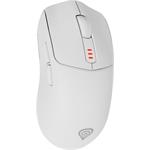 Genesis Zircon 500 herná myš, 10 000DPI, bezdrôtová USB + Bluetooth, biela
