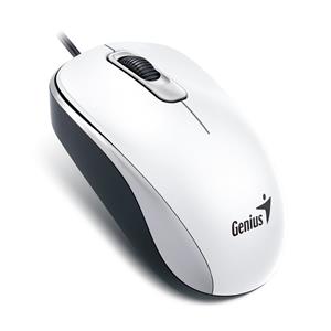 Genius DX-110, drôtová myš, 1000 dpi, USB, biela