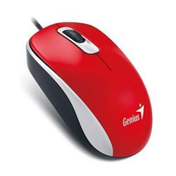 Genius DX-110, drôtová myš, 1000 dpi, USB, červená