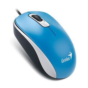 Genius DX-110, drôtová myš, 1000 dpi, USB, modrá