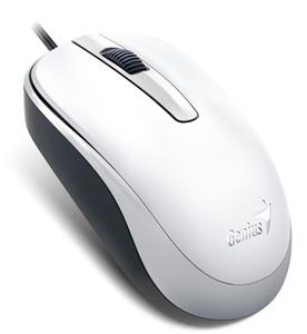 Genius DX-120, drôtová myš, 1200 dpi, USB, biela