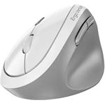 Genius Ergo 8350S, bezdrôtová, vertikálna, 2.4Ghz+BT, tichá myš, bielo-sivá