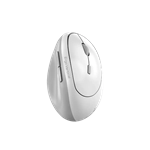 Genius Ergo 8350S, bezdrôtová, vertikálna, 2.4Ghz+BT, tichá myš, bielo-sivá