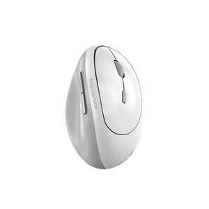 Genius Ergo 8350S, bezdrôtová, vertikálna, 2.4Ghz+BT, tichá myš, bielo-sivá