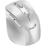 Genius Ergo 9000S Pro, bezdrôtová, vertikálna, 2.4Ghz+BT, tichá myš, biela