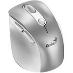 Genius Ergo 9000S Pro, bezdrôtová, vertikálna, 2.4Ghz+BT, tichá myš, sivá