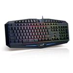 Genius GX Gaming K9, drôtová klávesnica, podsvietená, herná, čierna, cz/sk