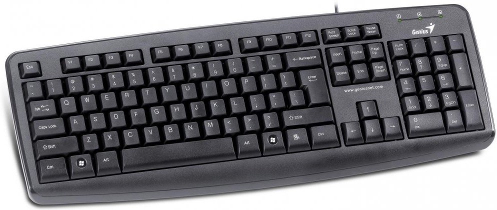 Genius KB-110X, klávesnica, USB, SK+CZ, čierna