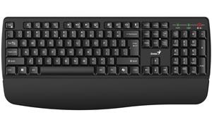 Genius KB-7123, bezdrôtová klávesnica 2,4Ghz +USB-C, AI-Copilot, CZ+SK layout, čierna