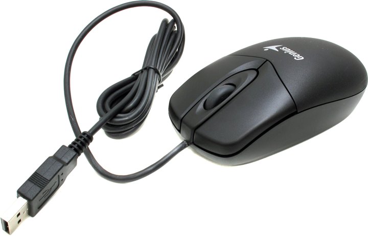 Genius NetScroll 200, optická, USB, čierna