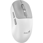 Genius NX-8260S, bezdrôtová, 2.4Ghz+BT, tichá myš, bielo-sivá