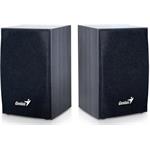 Genius SP-HF160, 2.0, 4W, reproduktory, drevené, čierne