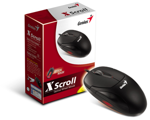 Genius XScroll, PS/2 myš, čierna