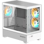 GIGABYTE C201 PANORAMIC ICE, Midi-Tower, biela