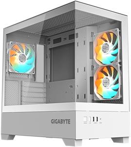 GIGABYTE C201 PANORAMIC ICE, Midi-Tower, biela