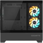 GIGABYTE C201 PANORAMIC ICE, Midi-Tower, čierna