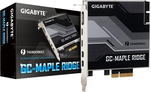 GIGABYTE GC-MAPLE RIDGE, prídavná karta s certifikáciou Intel Thunderbolt 4, USB Type-C, DisplayPort