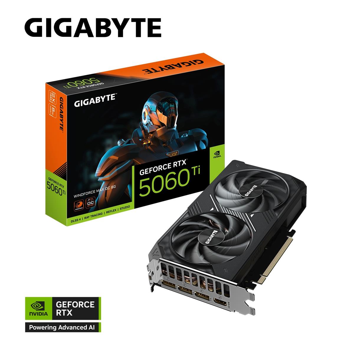 GIGABYTE GeForce RTX 5060 Ti WINDFORCE MAX/OC/8GB/GDDR7