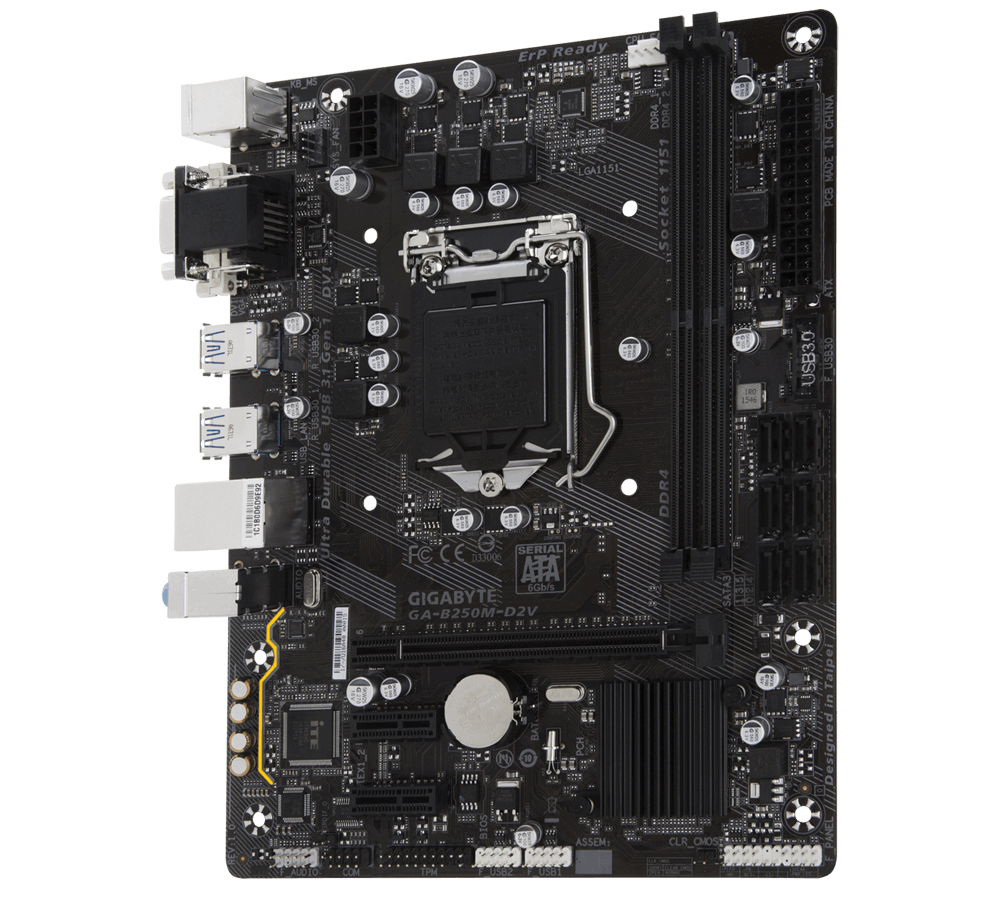 GIGABYTE MB Sc LGA1151 B250M-D2V, Intel B250