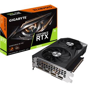 GIGABYTE VGA NVIDIA GeForce RTX 3060 WINDFORCE OC 12G Rev. 2.0, RTX 3060, 12GB GDDR6, 2xDP, 2xHDMI