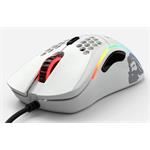 Glorious PC Gaming Race Model D Gaming Mouse, lesklá, biela