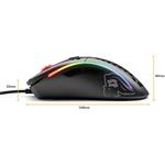 Glorious PC Gaming Race Model D Gaming Mouse, matná, čierna
