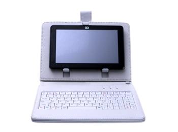 GOCLEVER pouzdro s klávesnicí pro tablet 7 ", bílá