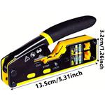 Goobay krimpovacie kliešte na ,6,8 žilový kábel, Pass Through