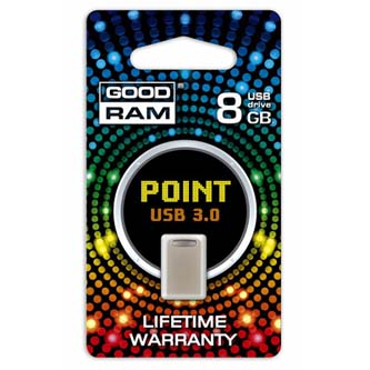 GOODRAM GOODDRIVE 8GB, Gooddrive Point, strieborný, PD8GH3GRPOSR10, po