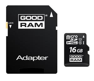Goodram microSDXC 16 GB + adaptér