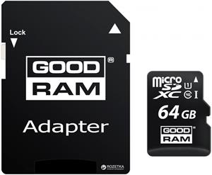 Goodram microSDXC 64 GB + adaptér