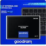 GOODRAM SSD CL100 Gen.3 240GB SATA III 7mm, 2.5"