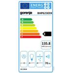 Gorenje BHP623E9X, vstavaný odsávač pár
