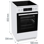 Gorenje GECS5C60WPA, sklokeramický sporák