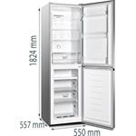 Gorenje NRK418ECS4, kombinovaná chladnička, sivá