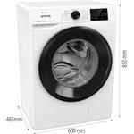 Gorenje W2PNEI84SAS, práčka predom plnená SLIM