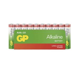 GP Alkaline, alkalická batéria LR03 (AAA) 10ks, fólia