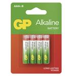 GP Alkaline, alkalická batéria LR03 (AAA) 8ks, blister
