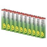 GP Alkaline, alkalická batéria LR6 (AA) 10ks, fólia