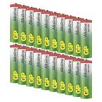 GP Alkaline, alkalická batéria LR6 (AA) 20ks, blister