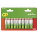 GP Alkaline, alkalická batéria LR6 (AA) 20ks, blister