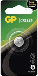 GP CR1225 Lithium, lítiová gombíková batéria, 1ks, blister