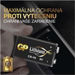 GP Lithium, litiová batéria CR-V9 (9V) 1ks, blister