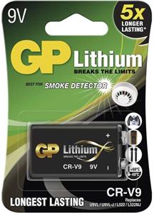 GP Lithium, litiová batéria CR-V9 (9V) 1ks, blister
