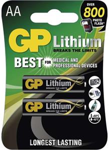 GP Lithium, litiová batéria FR6 (AA) 2ks, blister