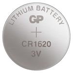 GP Lithium, lítiová gombíková batéria CR1620, 1ks, blister