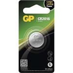 GP Lithium, lítiová gombíková batéria CR2016, 1ks, blister