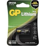 GP Lithium Pro, litiová batéria CR123A (CCR123A,CR123AP, CR17345), 1ks, blister