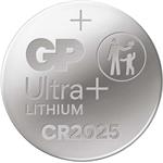 GP Lithium Ultra Plus, lítiová gombíková batéria CR2025, 2ks, blister
